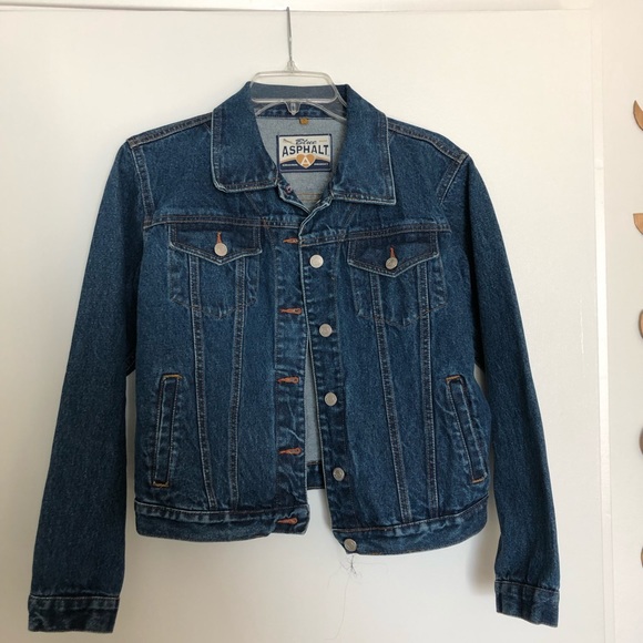 Vintage Blue Asphalt Denim Jacket In A 